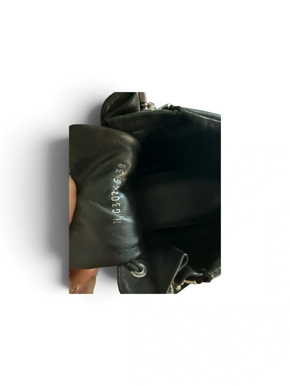 CHANEL Black Leather High-Top Sneaker with Side Zip Detail